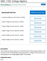 MAC 1105: College Algebra