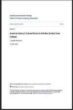 American History I: Colonial Period to Civil War (Gordon State College)