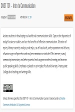 CMST 101 – Intro to Communication