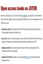 Open access books on JSTOR