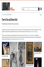 Free to Use and Reuse Sets  |  Library of Congress (loc.gov)